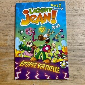 Children's French Graphic Novel L'Agent Jean! Epopee Virtuelle Tome 2 Saison 2